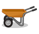 Wooden Wheel Barrow