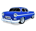 Vintage Blue Car