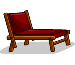 Cruise Ship Red Lounger