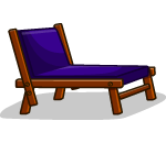 Cruise Ship Purple Lounger