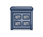 Steel Blue Coin Locker