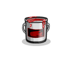 Ruby Red Paint Bucket