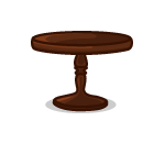 Brown Circular Table