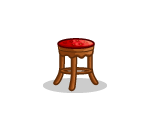 Pizza Parlor Red Stool