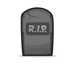 R.I.P. Cracked Tombstone