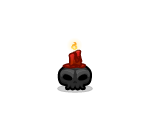 Black Skeleton Candle