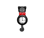 Black Kitty Clock