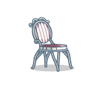 Red and White Chair