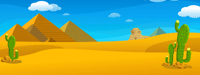 Sunset on Egyptian Desert