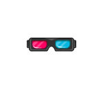 Black 3D Glasses