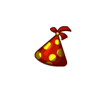 Red and Yellow Dotted Party Hat