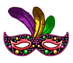 Queen o Mardi Gras Mask