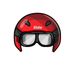 Red Bobsled Helmet