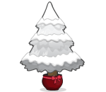 White Christmas Tree