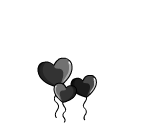 Black Heart Balloons