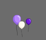 Purple Balloon Trio