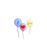 I Love SPP Balloon Trio