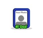 #1 Dad Picture Frame