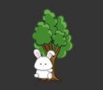Tree Hugger Bunny Plushie