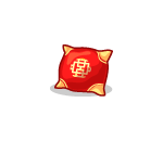 Red and Gold Pillow