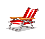 Relaxing Red Pool Chair