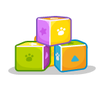 Pawtastic Colorful Play Blocks