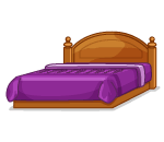 Izzies Comfy Purple Bed