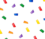 Rainbow Party Confetti
