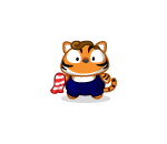 Retro Attaboy Tiger