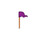 Mini Golf Purple Flag
