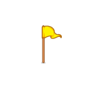 Mini Golf Yellow Flag