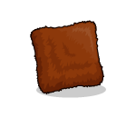 Brown Furry Cushion