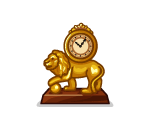 Luxurious Lion Clock