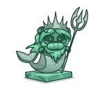 Atlantean Merman Statue