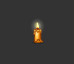 Small Burning Candle