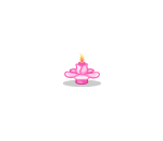 Tinkerbells Pink Candle