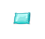 Fluffy Blue Cushion