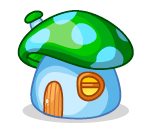 Green Mushroom House