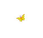 Fluttery Yellow Butterfly