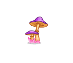 Small Purple Mushroom