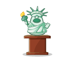 Mini Miss Liberty Statue