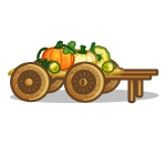 Harvest Pumpkins on a Handbarrow