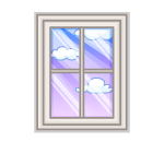 Pretty Pink Sky in a Window