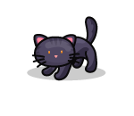 Pink Eyed Black Cat