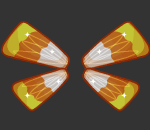 Candy Corn Fairy Wings