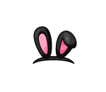 Halloween Black Bunny Ears