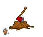 Ax on a Tree Stump