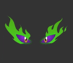 Scary Green Evil Eyes