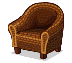 Old Woven Sunroom Chair