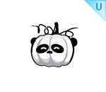 Halloween Panda Pumpkin